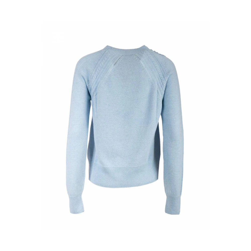 Ermanno Scervino Lange mouwen ronde hals top Blue Dames