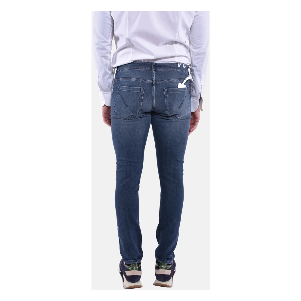 Dondup Skinny Fit Lage Taille Denim Jeans Blue Heren