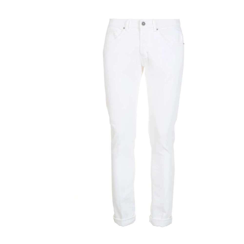 Dondup Bianco Jeans Stijlvol en Trendy White Heren