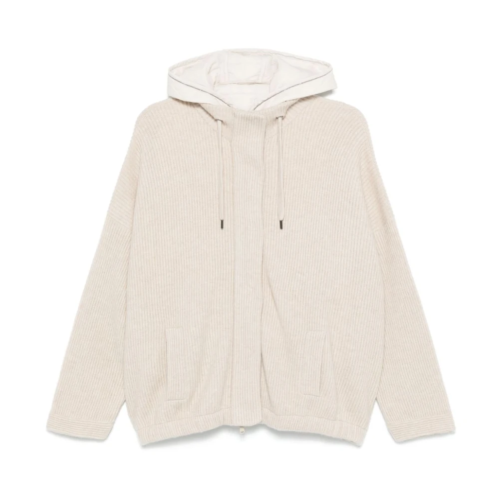 BRUNELLO CUCINELLI Beige Laagjesjas en Gilet Beige Dames