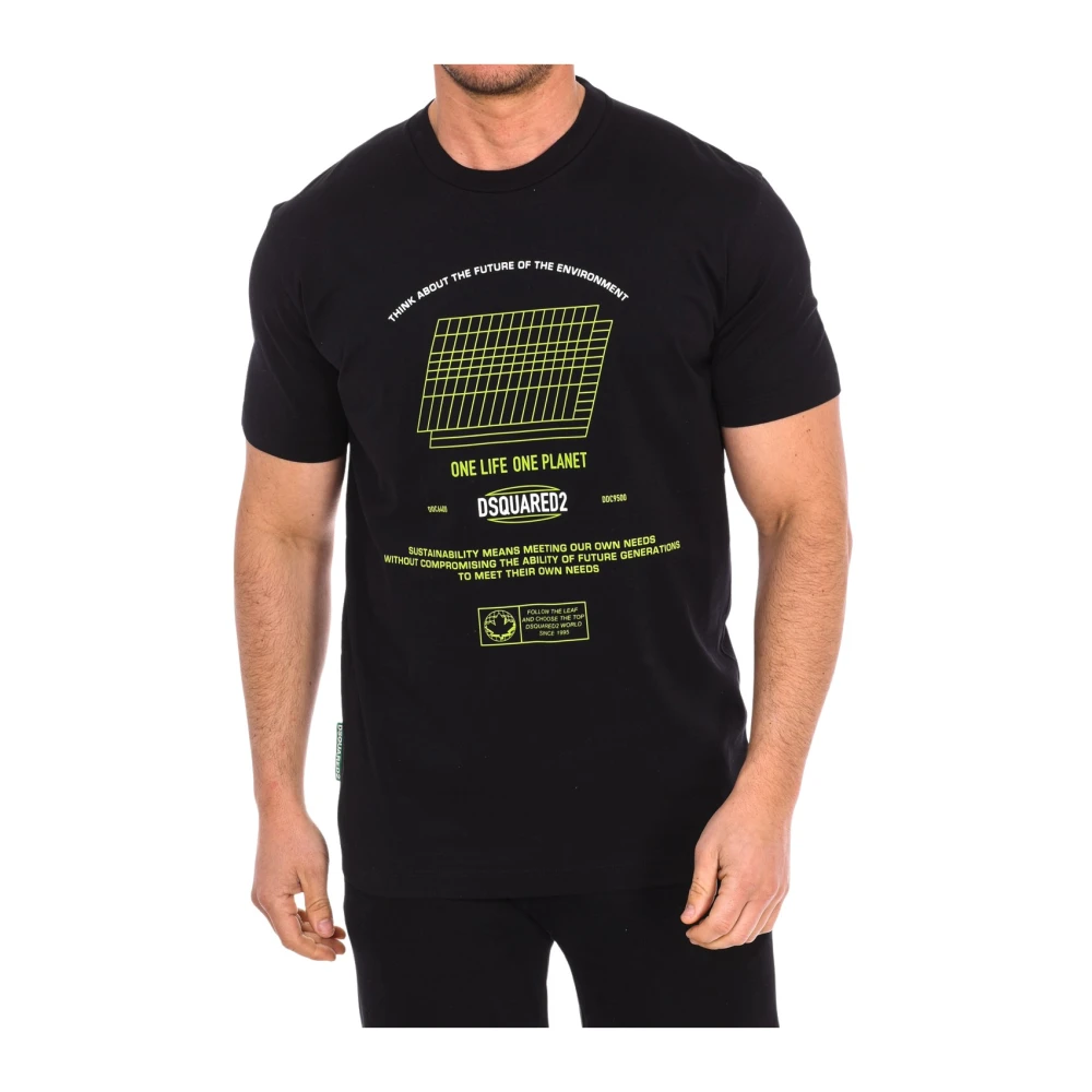 Dsquared2 Men's Black Short Sleeve T-Shirt