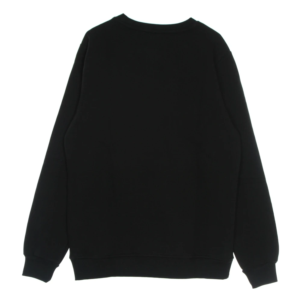 Dolly Noire Zwarte Crewneck Sweater met Tegelprint Black Dames