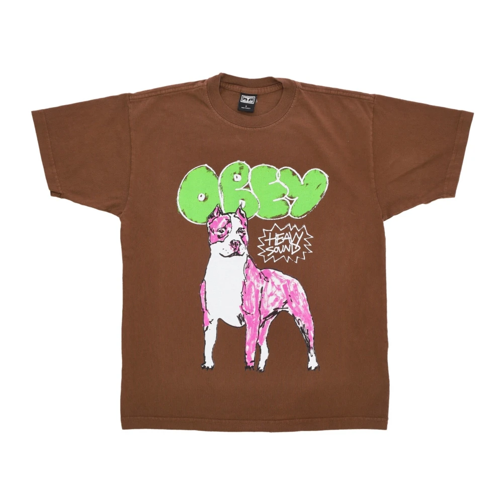 Obey Heavy Sound Heavylight Tee Brown Heren