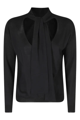 V-ringad tröja med scarf