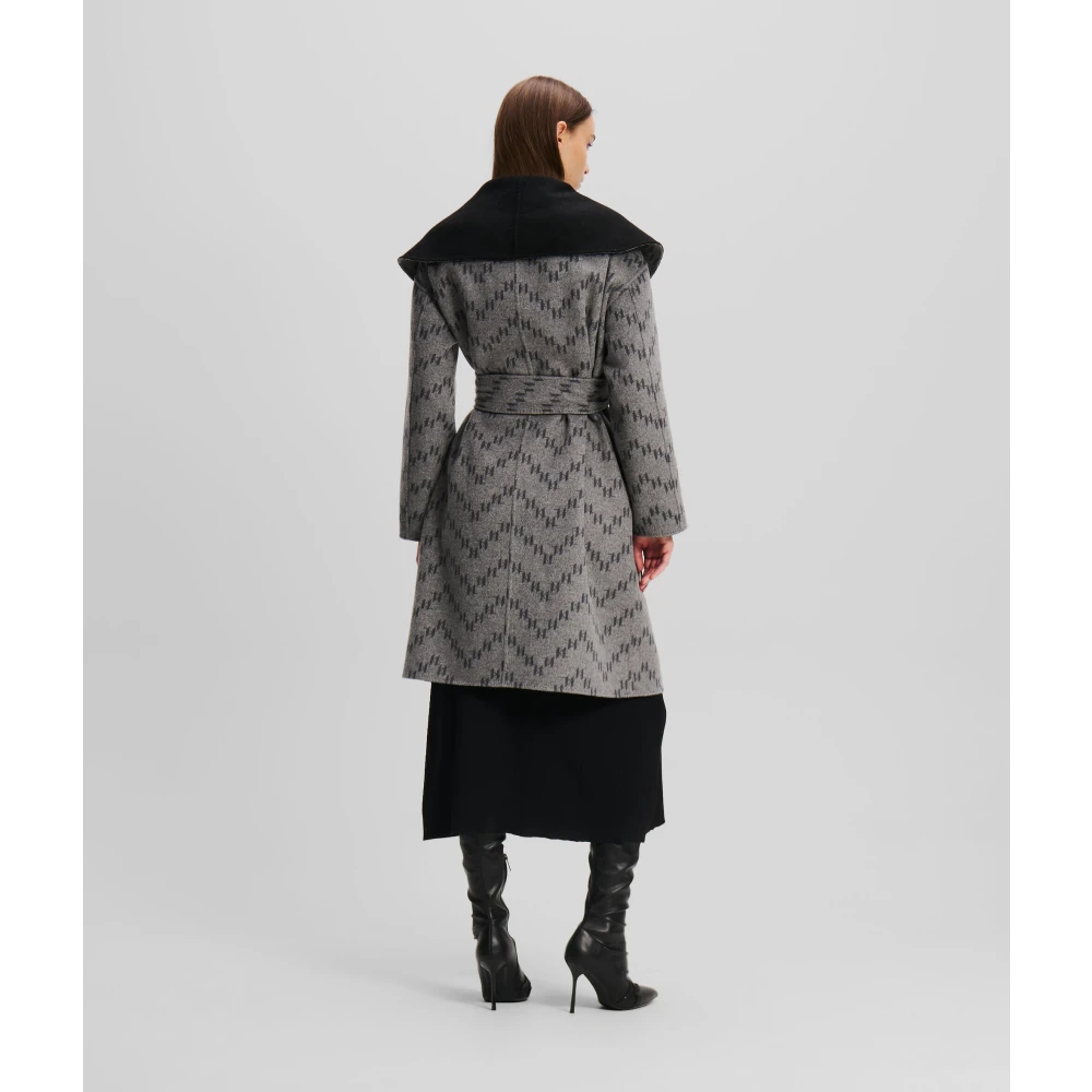 Karl Lagerfeld Zachte omkeerbare jas Black Dames