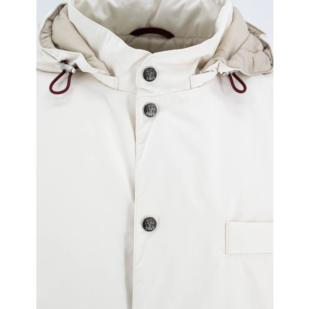 BRUNELLO CUCINELLI Lichtgewicht Hooded Vest Gray Heren