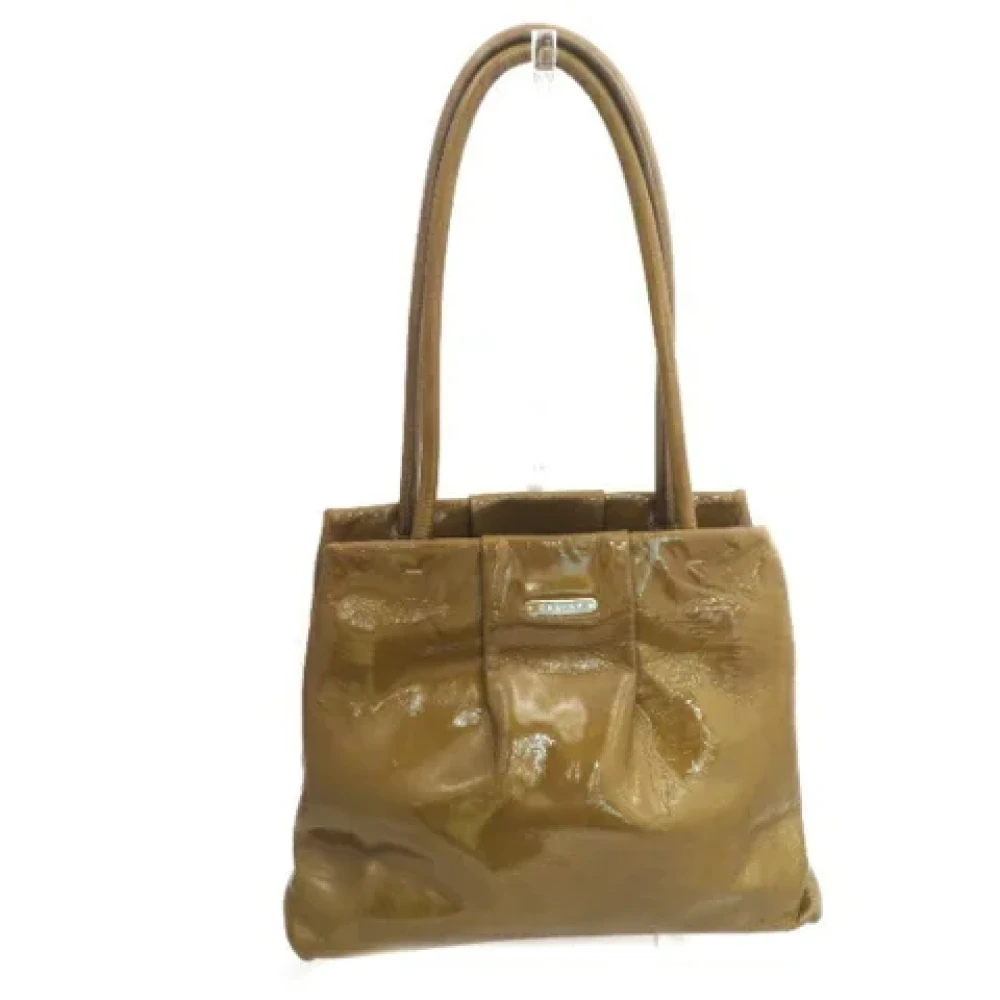Celine Vintage Pre-owned Fabric handbags Brown Dames