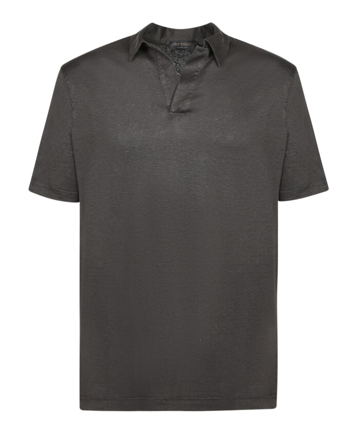polo-en-lin-marron-style-decontracte