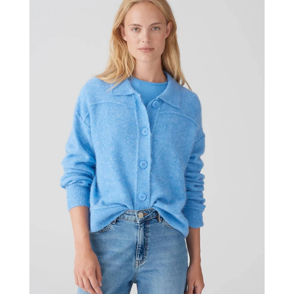 Opus Stijlvolle Pullover Sweater Blue Dames
