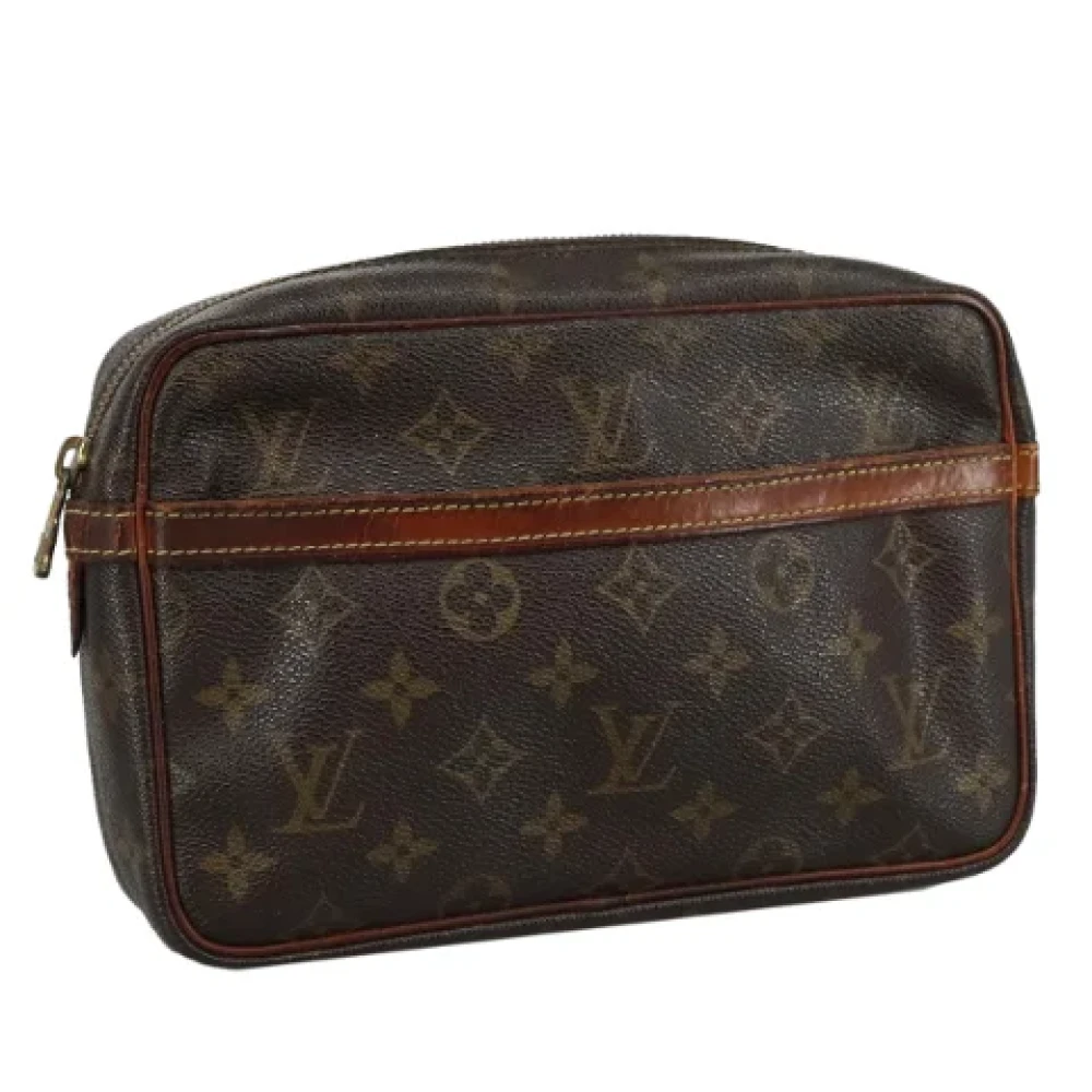Louis Vuitton Vintage Pre-owned Canvas clutches Brown Dames