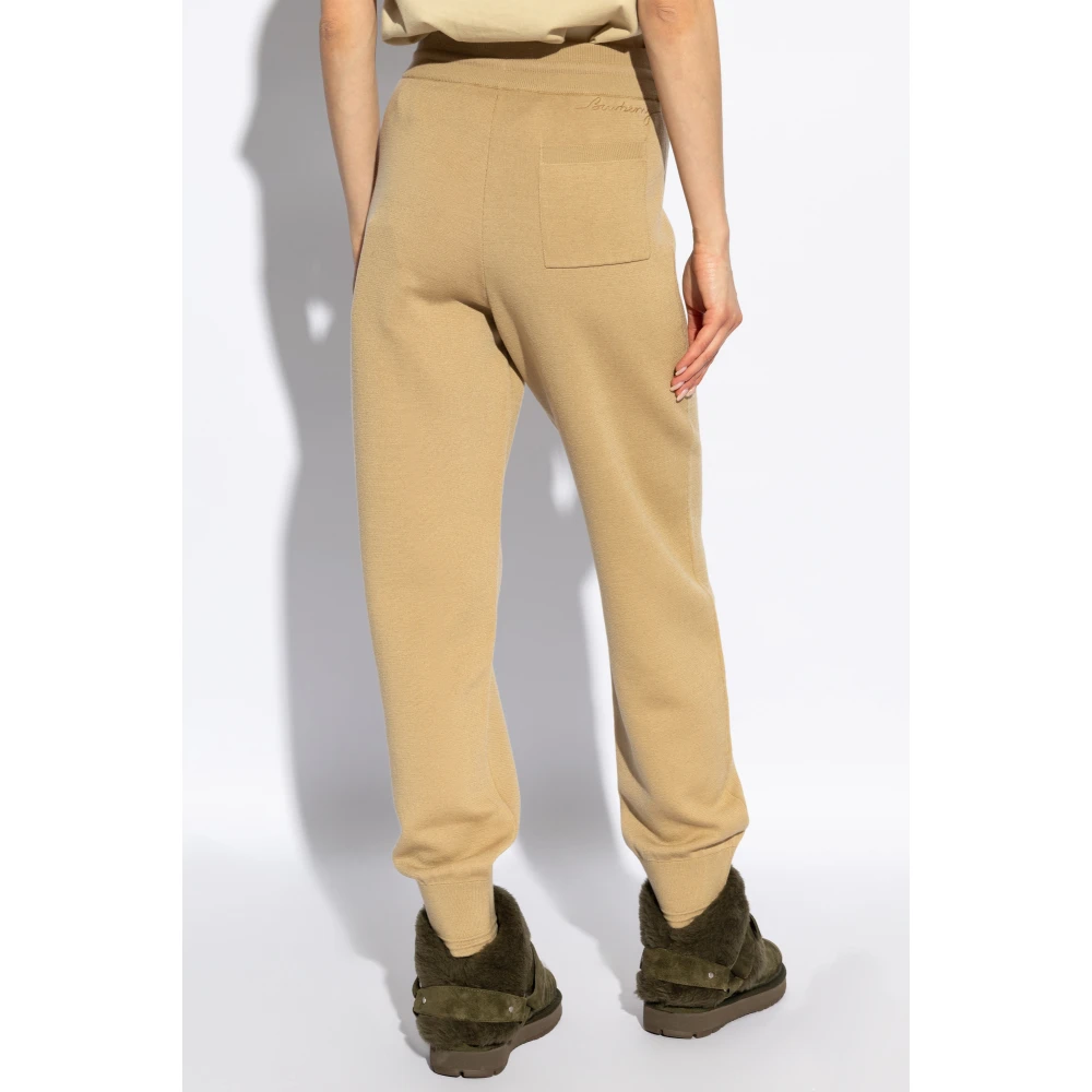 Burberry Wollen broek Beige Dames