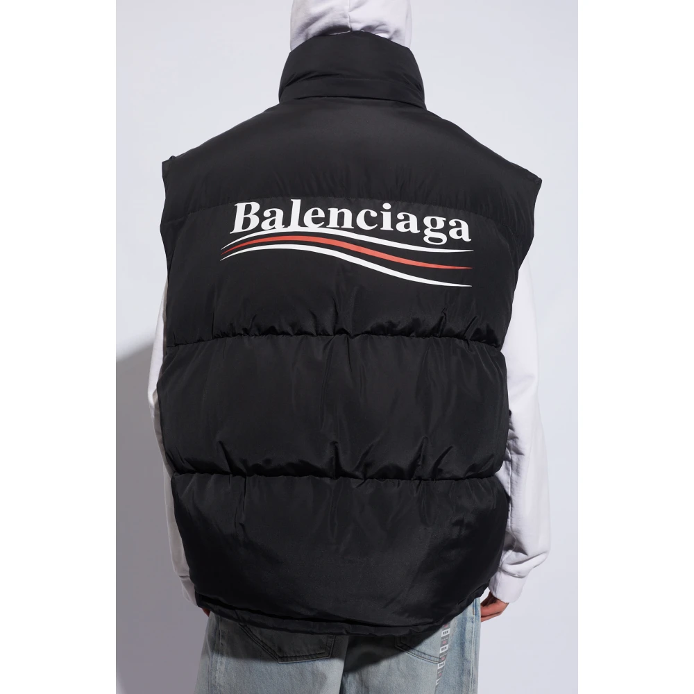Balenciaga Oversized gewatteerde jas Black Heren