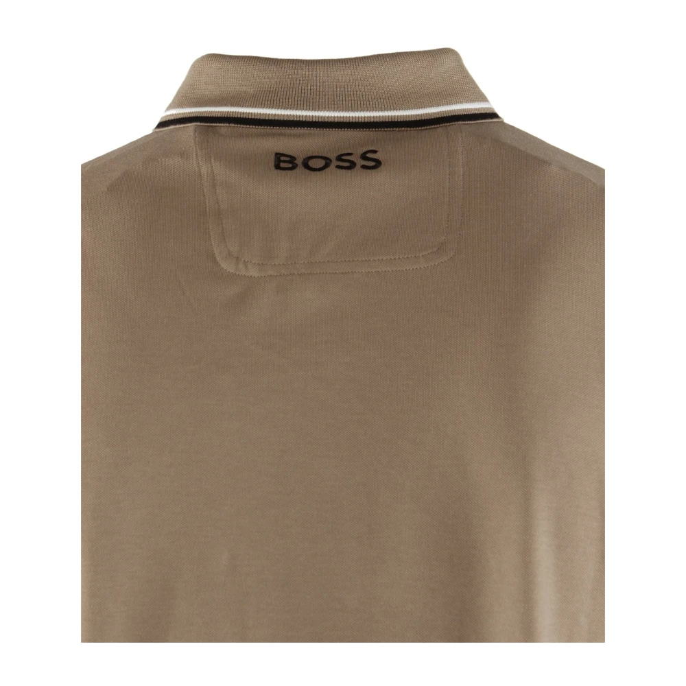 Hugo Boss Heren Bruine Polo Shirt Regular Fit Brown Heren