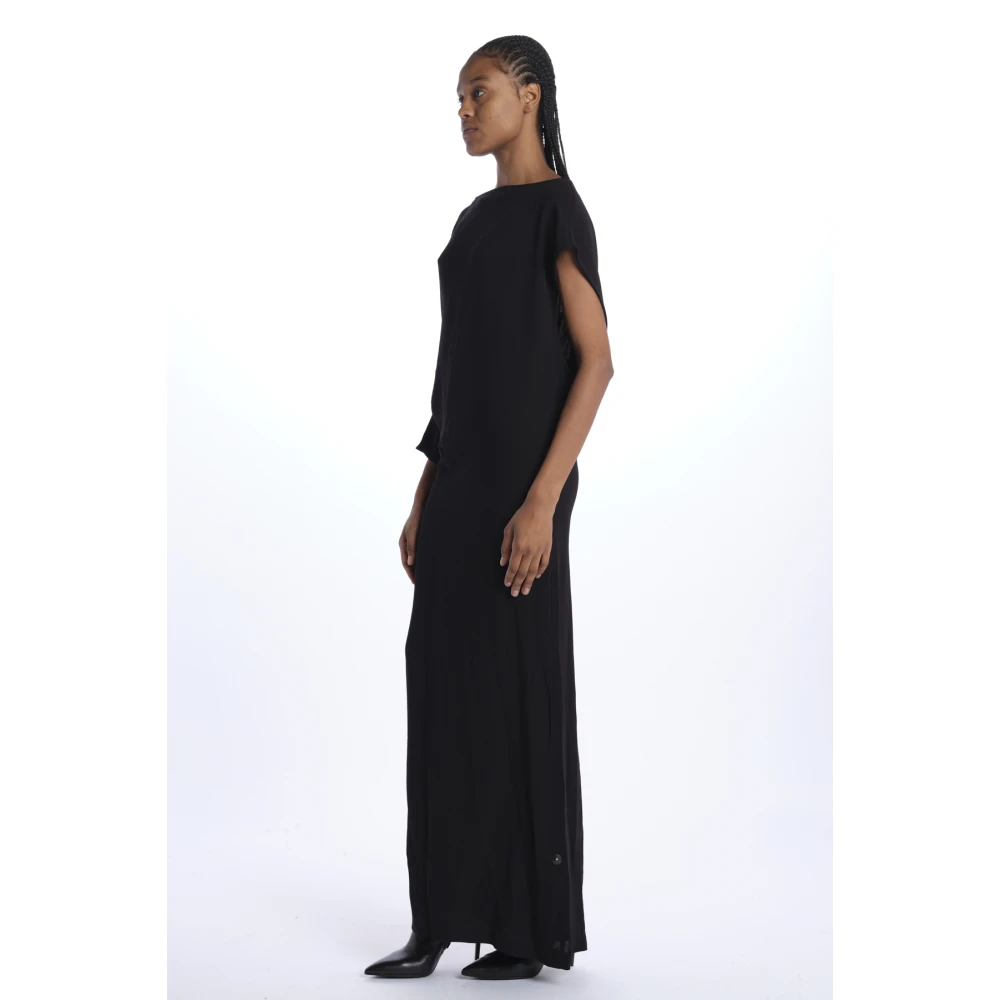 Birgitte Herskind Zwarte Asymmetrische Jazz Jurk Black Dames