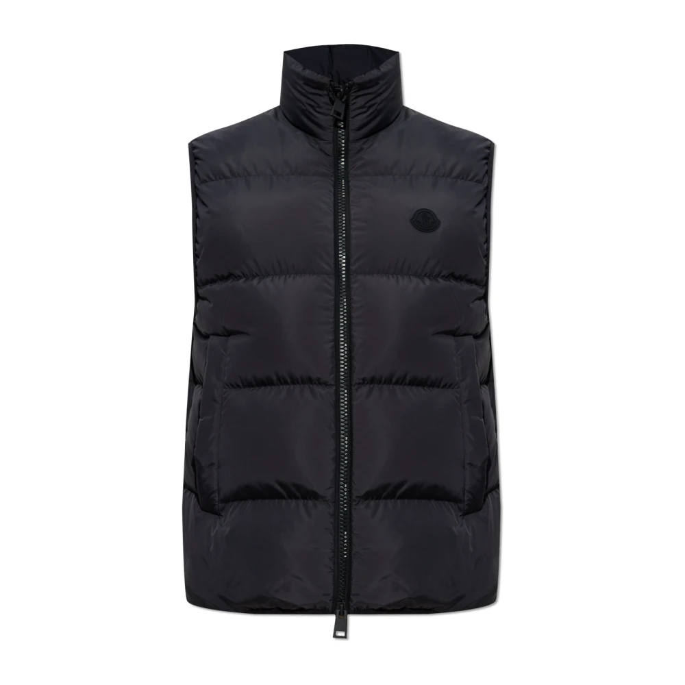 Moncler Black Waistcoats, Male, Xl, Gabas Down Vest