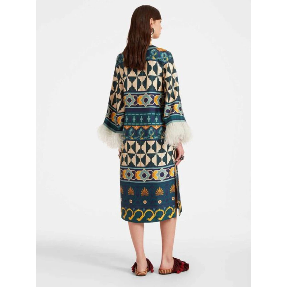 La DoubleJ Veren Kaftan Jurk Multicolor Dames