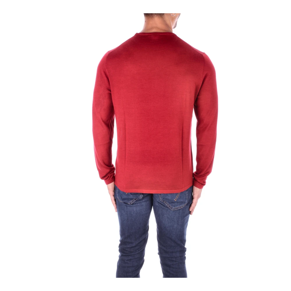 Aspesi Wollen-zijde mix pullover Red Heren