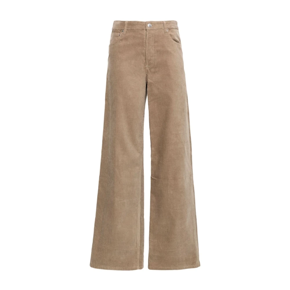 A.p.c. Wijde Broek Zomerse Stijl Beige Dames