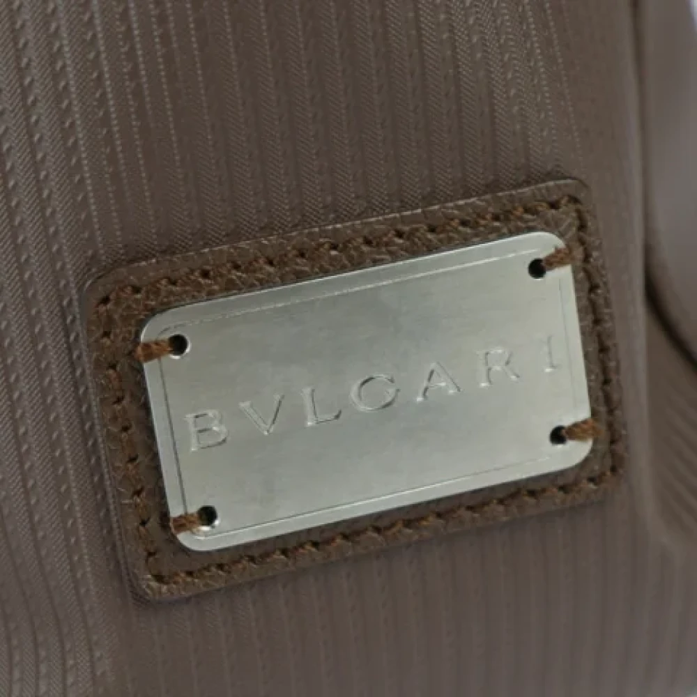 Bvlgari Vintage Pre-owned Leather shoulder-bags Brown Dames