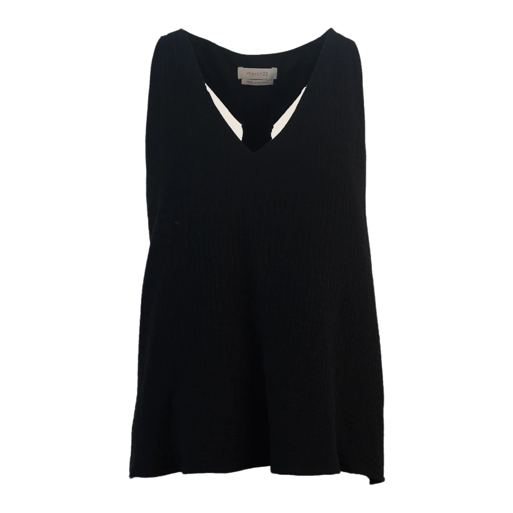 March23 Stijlvolle Casual Top Black Dames