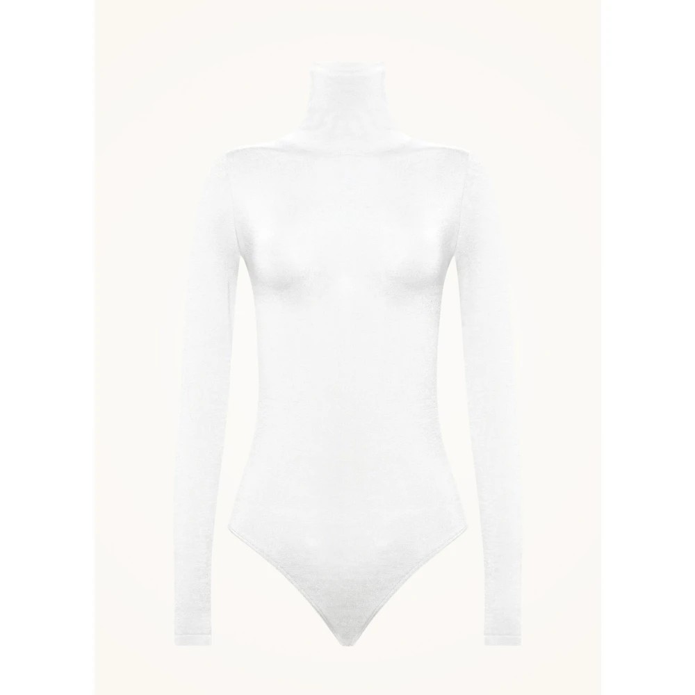 Wolford White Full-Body, Female, M, Colorado Turtleneck Bodysuit