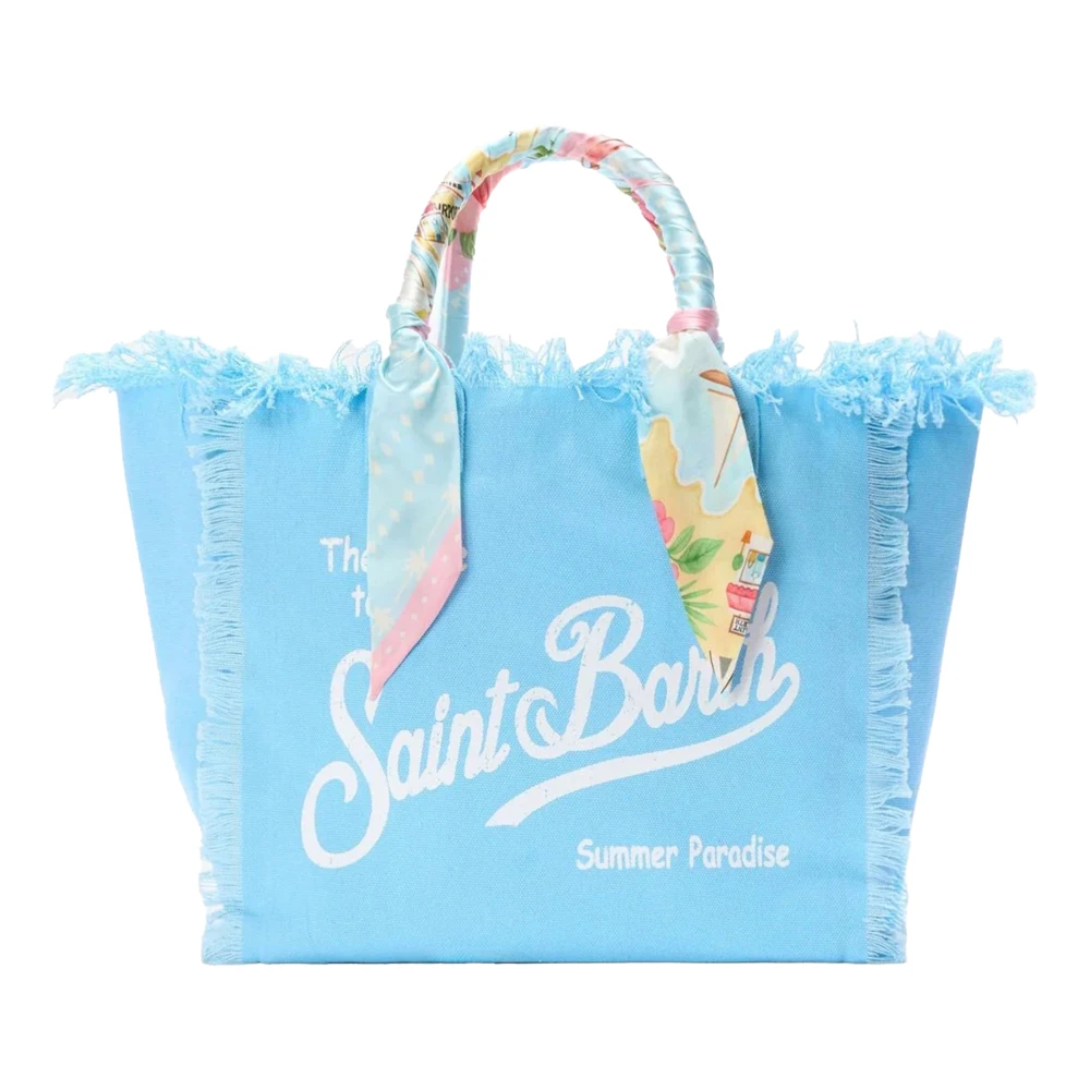 Mc2 Saint Barth Women's Blue Shopping Bags, One Size, Vanity Foulard - Shoulder Bag