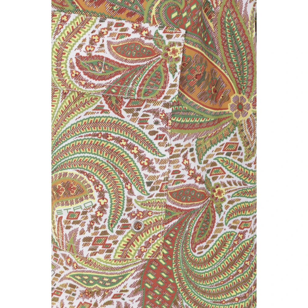 ETRO Rood Paisley Zwemkleding Set Multicolor Heren