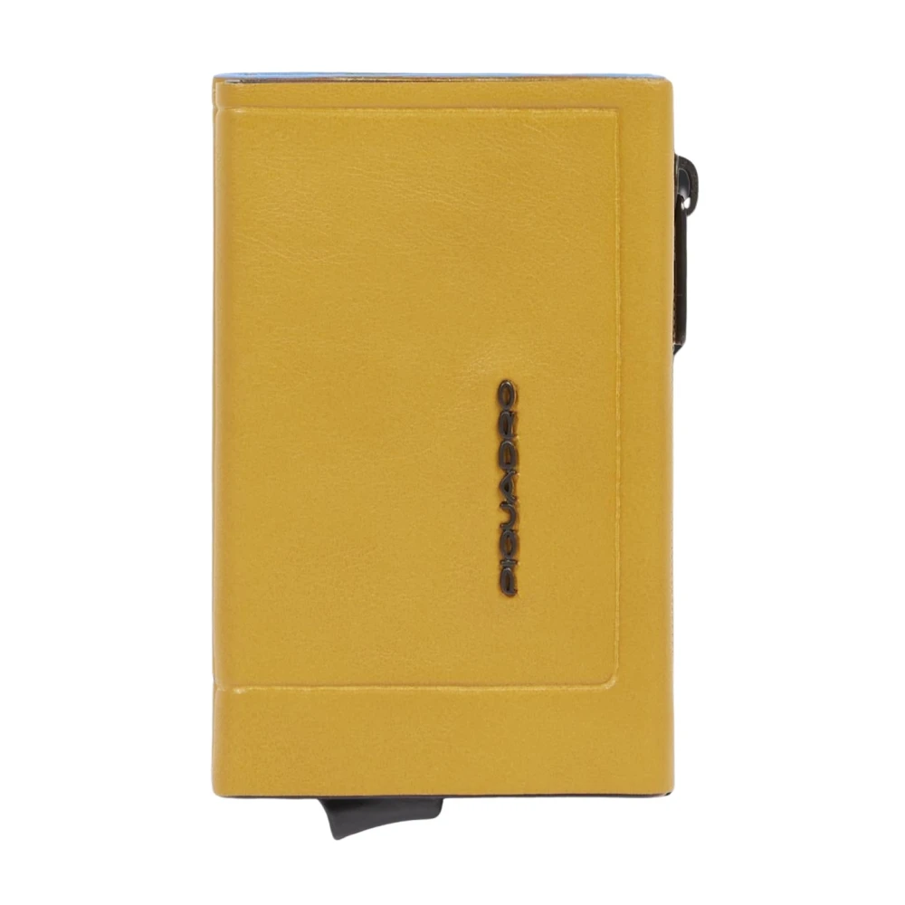 Piquadro Homme Jaune Accessoires, Taille: One Size Portefeuille Pop-Up Avec Poche À Monnaie