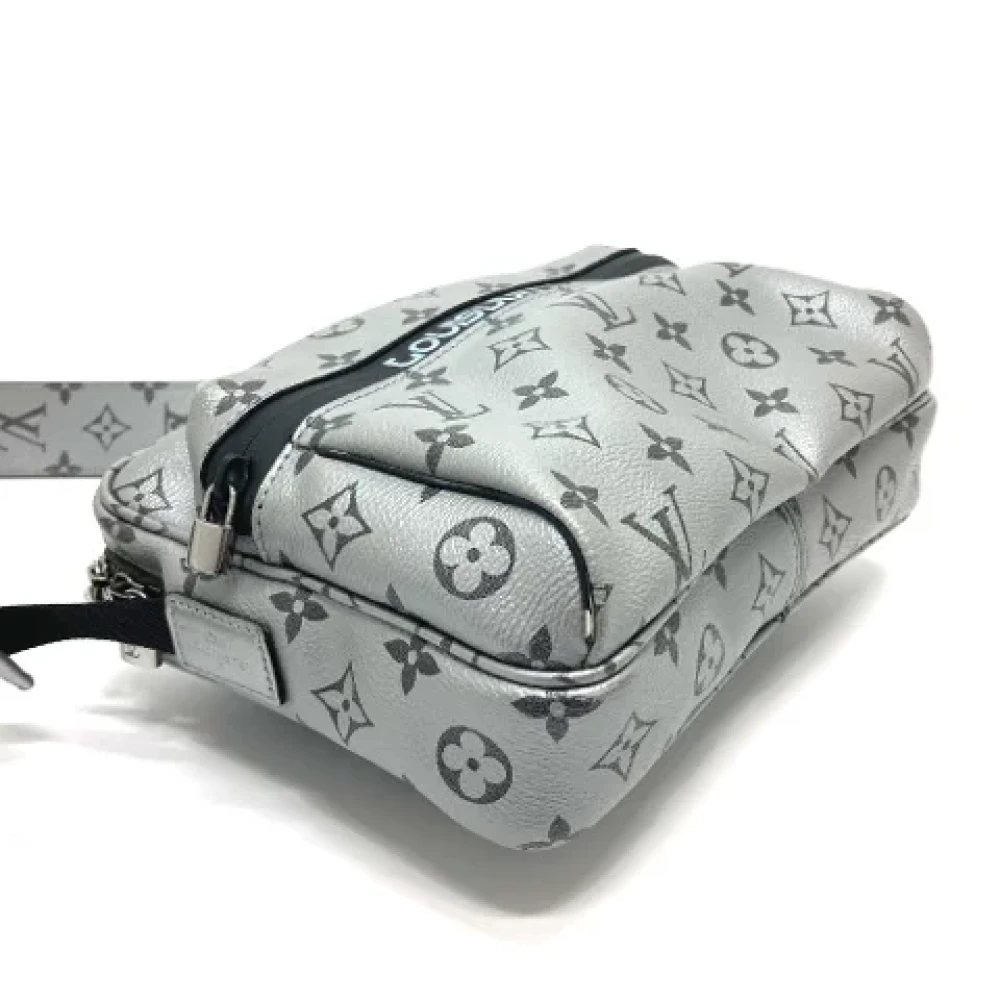 Louis Vuitton Vintage Pre-owned Cotton louis-vuitton-bags Gray Dames