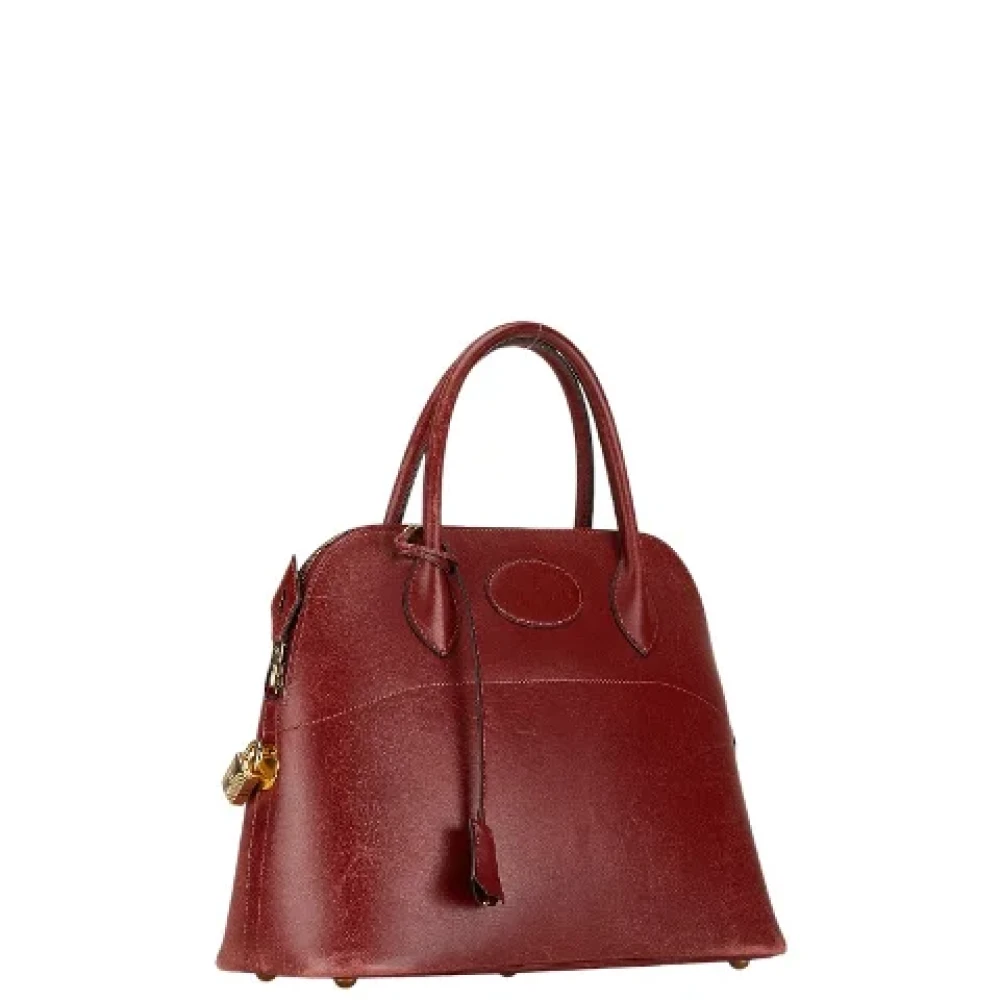 Hermès Vintage Pre-owned Leather handbags Red Dames