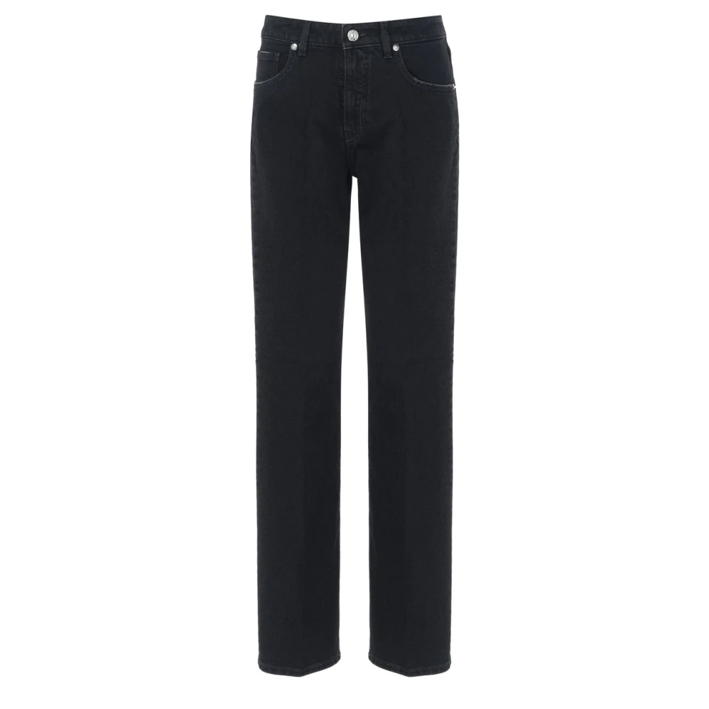 Nine In The Morning Zwarte Denim Straight Leg Jeans Black Dames