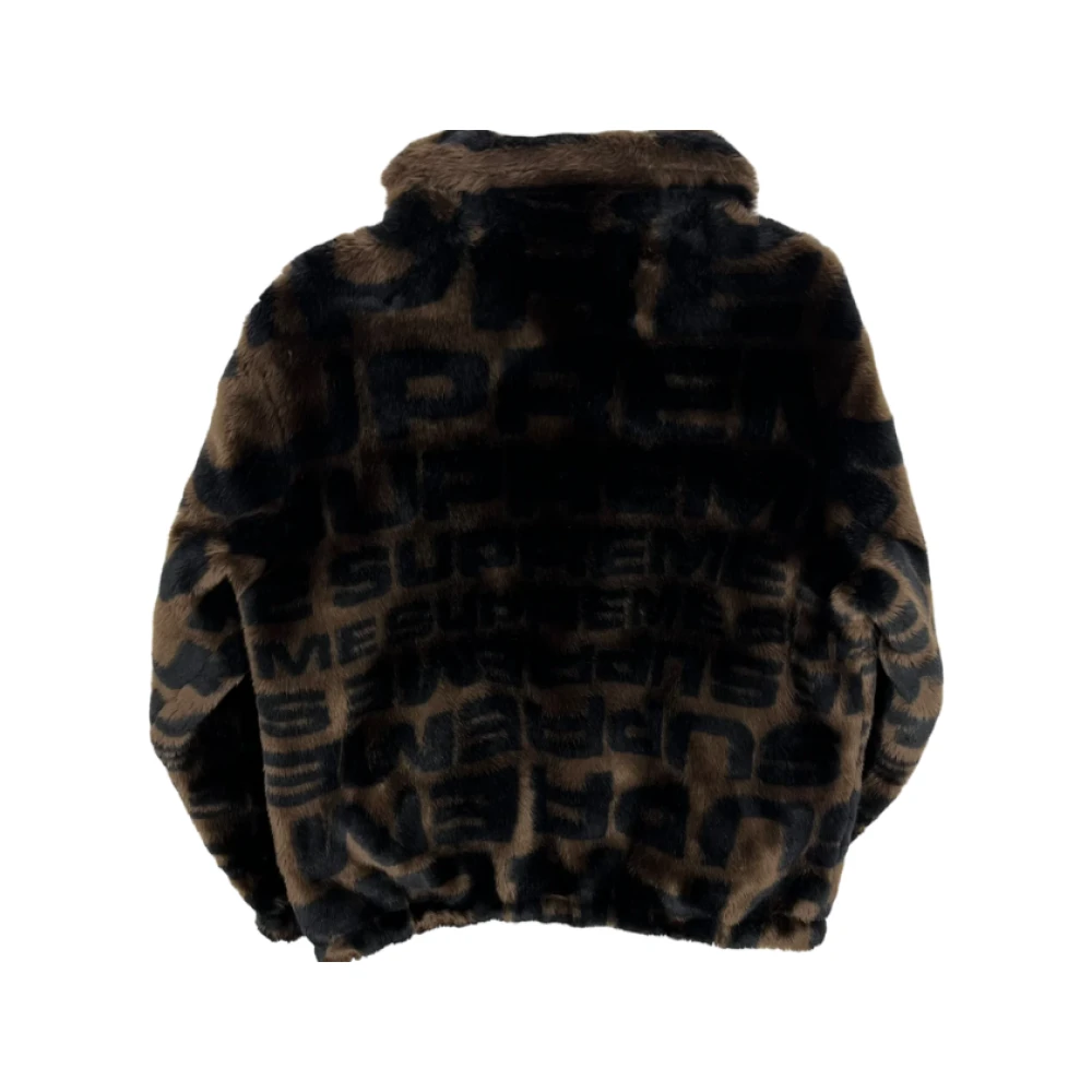 Supreme Faux Fur Jas 2018 Brown Heren