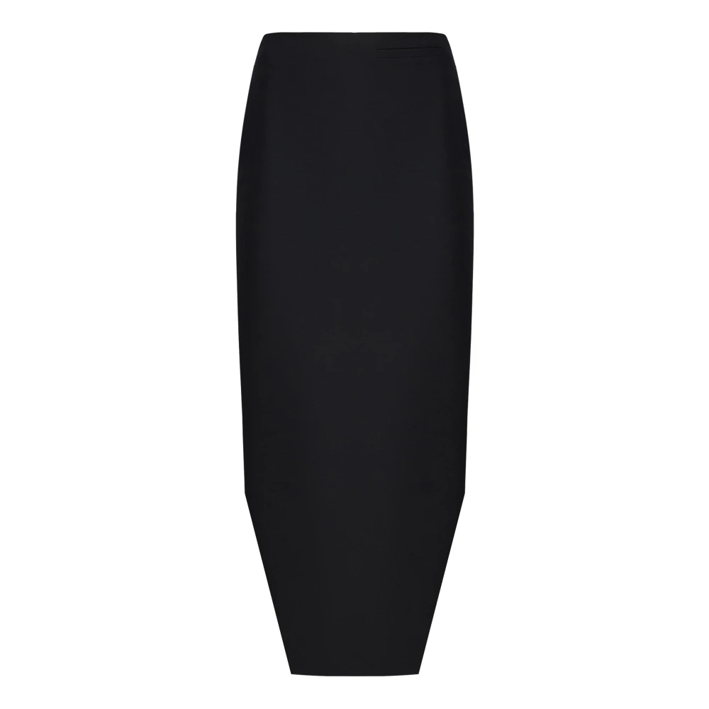 Givenchy Women's Black Asymmetric Midi Skirt