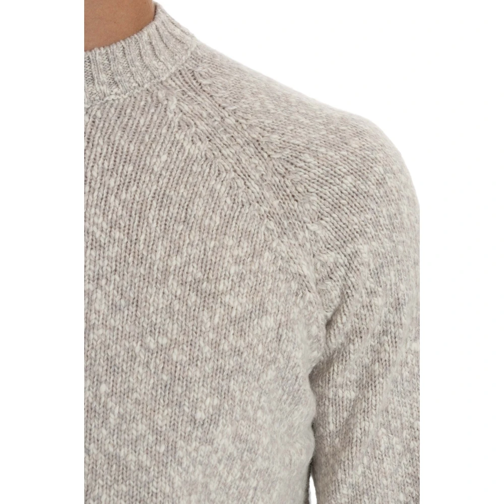 Drumohr Bicolor Raglan Trui Grijs Gray Heren