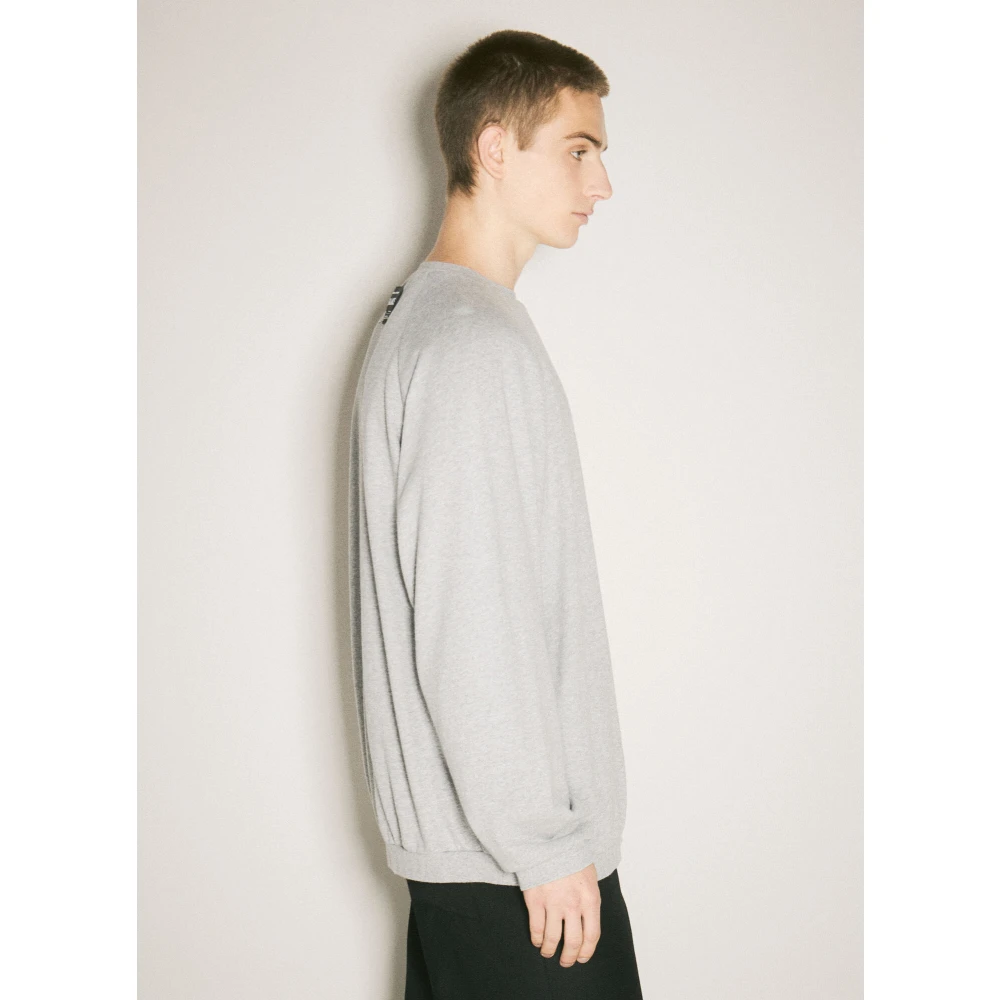 Undercover Katoenen Jersey Logo Patch Sweatshirt Gray Heren