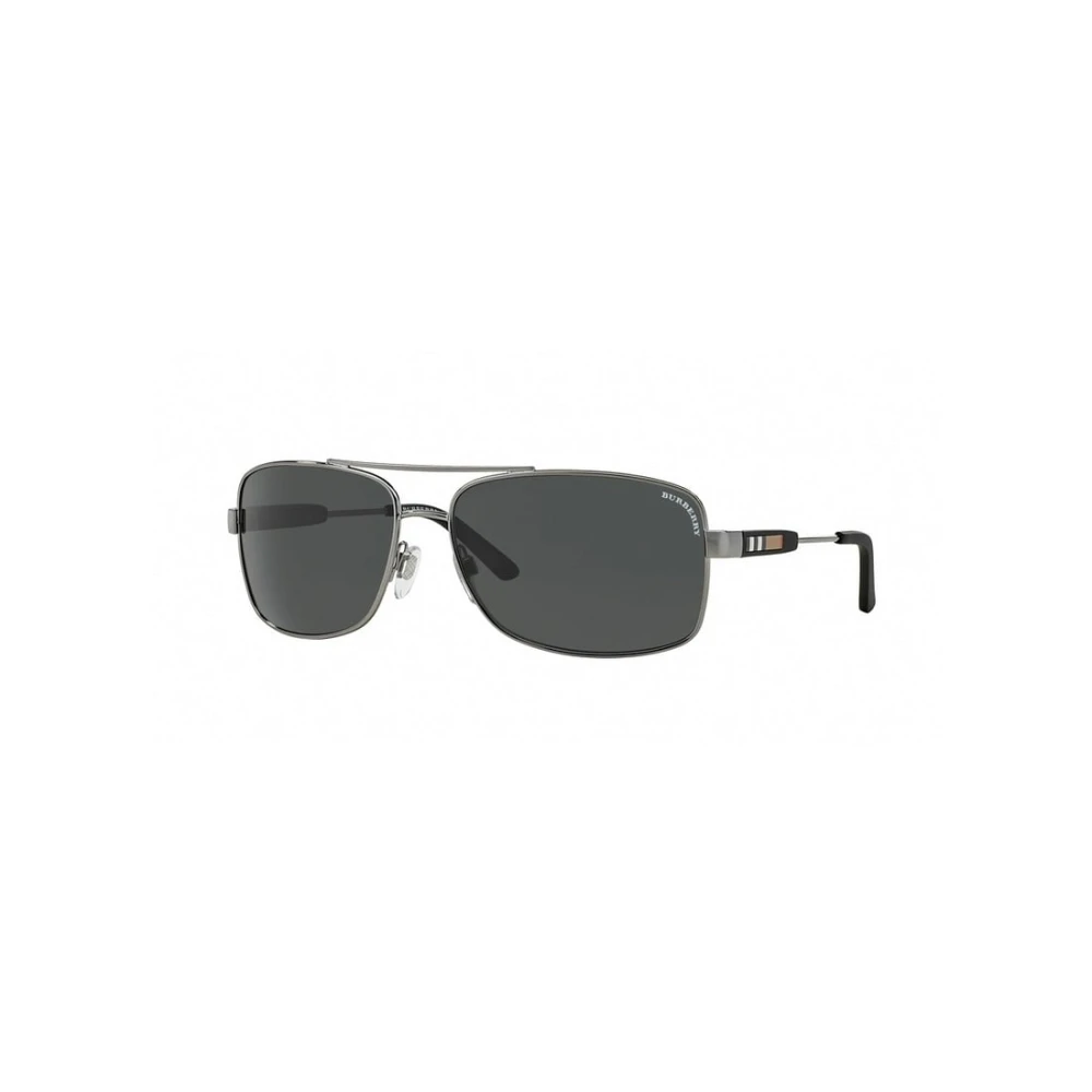 Burberry Men's Gray Rectangle Sunglasses