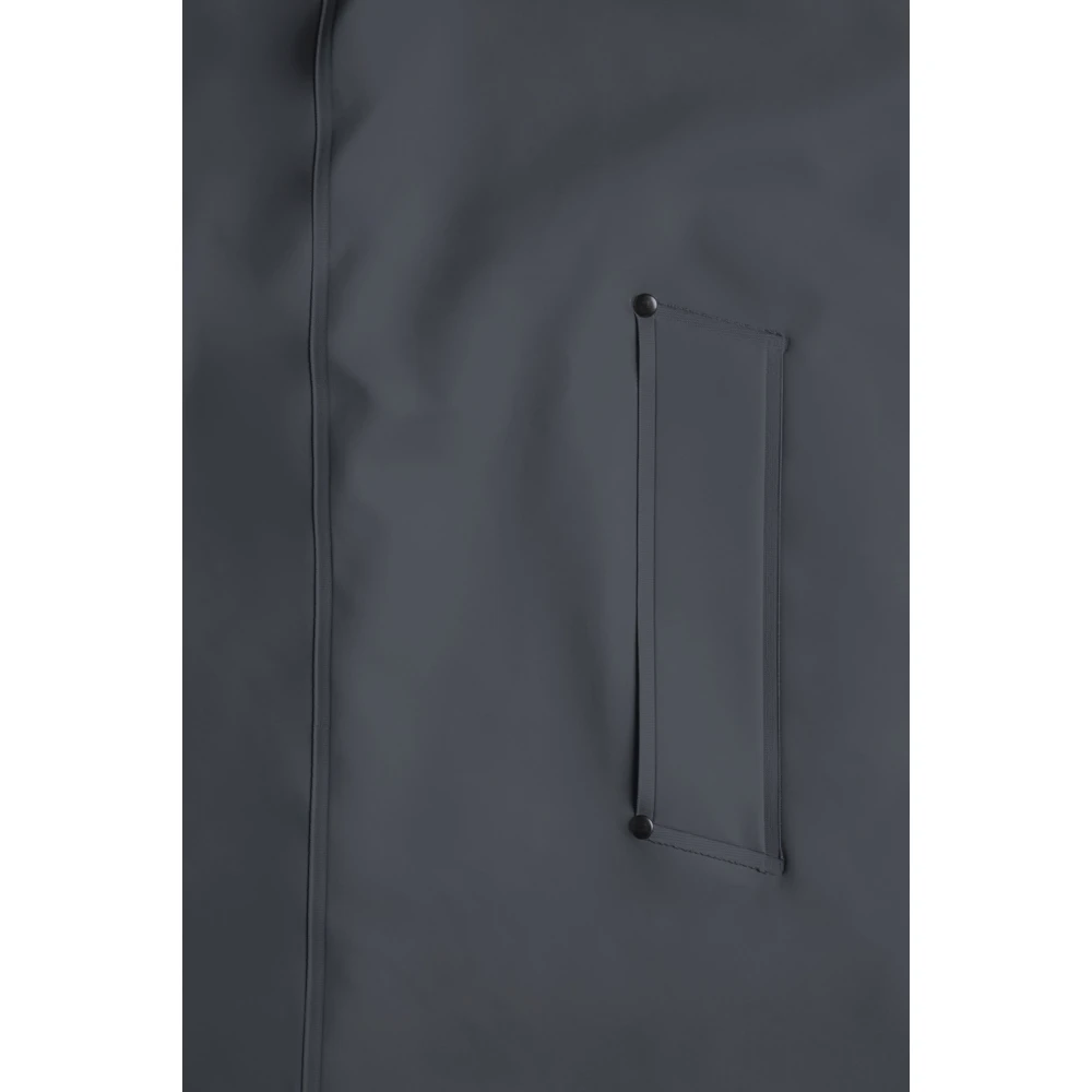 Stutterheim Warm Knielange A-Lijn Regenjas Black Dames