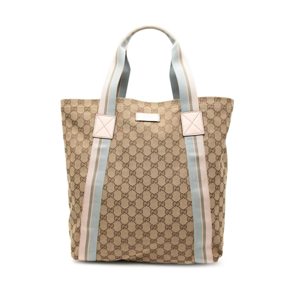 Gucci Vintage Women's Brown Pre-Owned Signature Pattern Tote Bag
