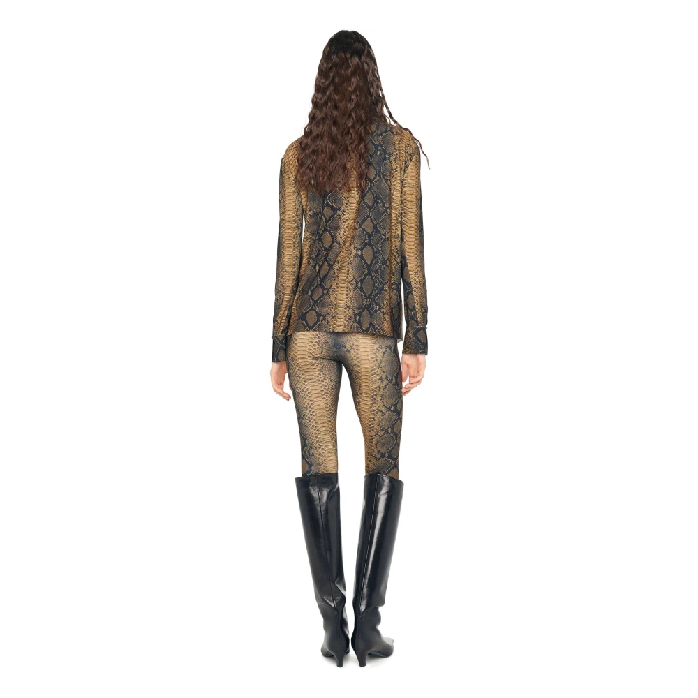 Norma Kamali Python Print Shirt Multicolor Dames