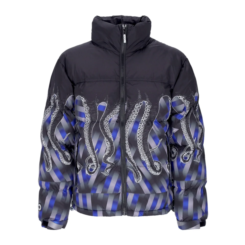 Octopus Zwarte Dazzle Puffer Jas Multicolor Heren