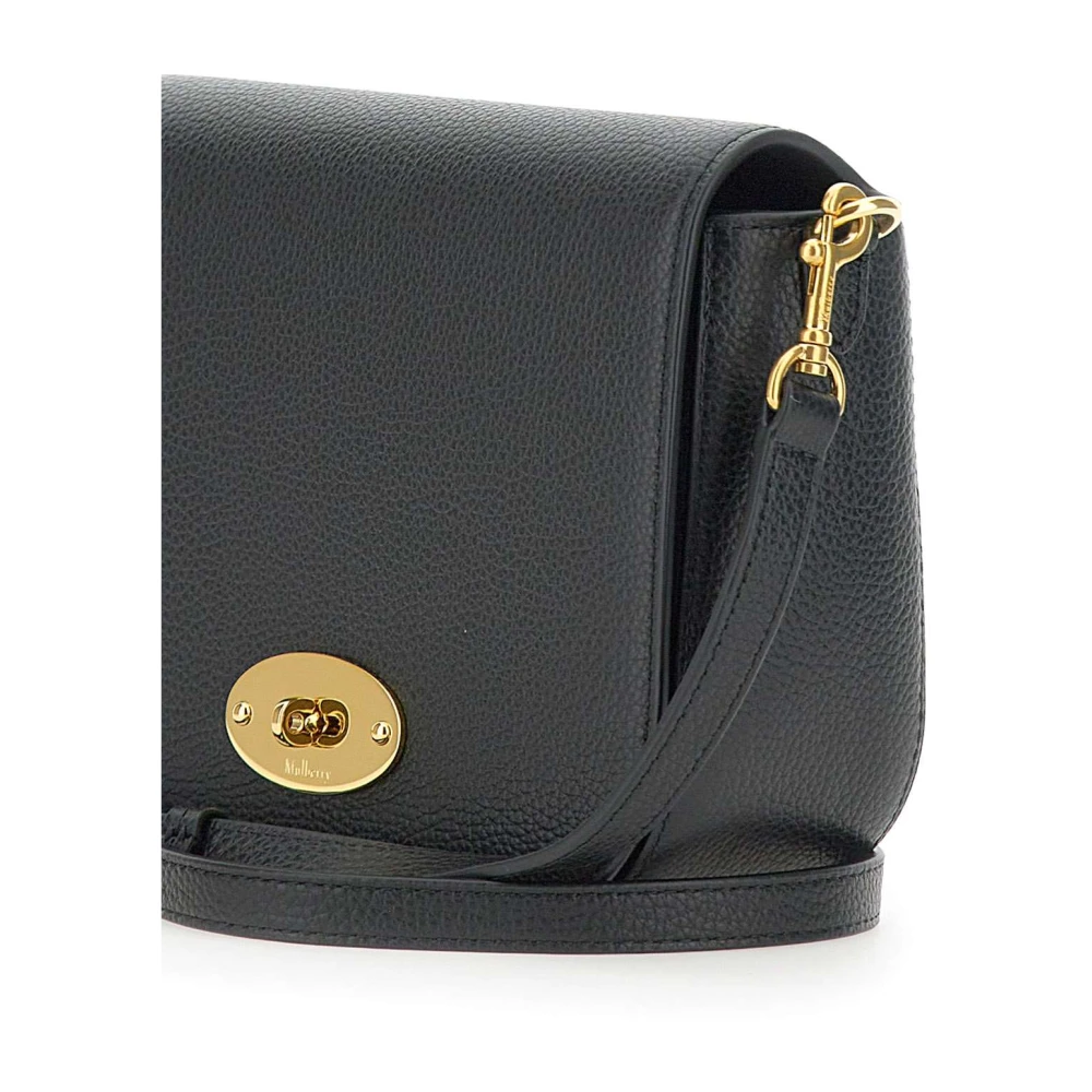 Mulberry Zwarte Leren Satchel Schoudertas Black Dames