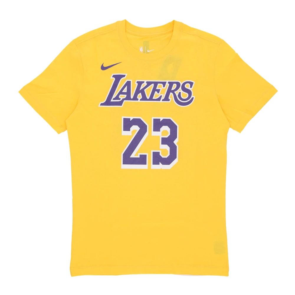 Nike Lebron James NBA Tee Los Angeles Lakers Yellow, Herr