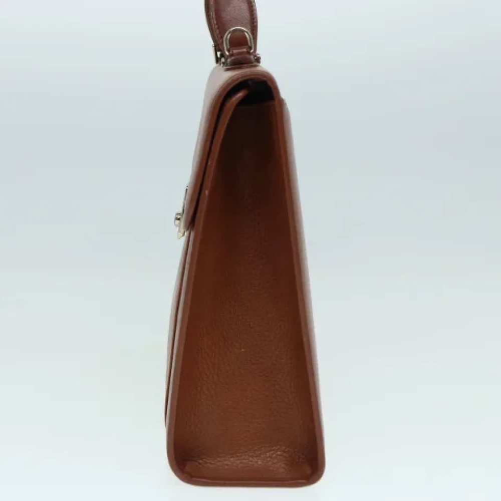 Burberry Vintage Pre-owned Leather handbags Brown Dames