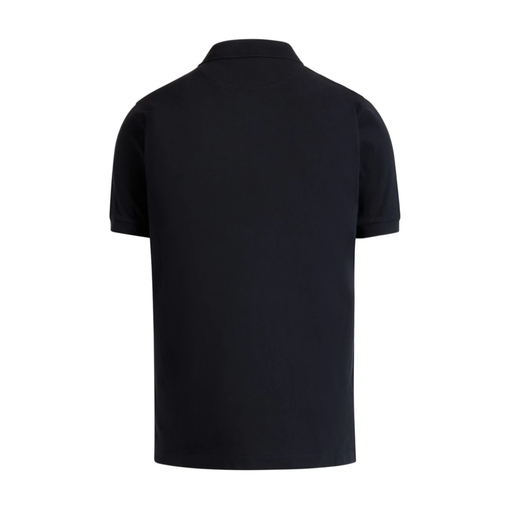 Bally Blauw poloshirt met geborduurd logo Blue Heren