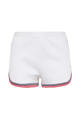 Contrast Edge Jacquard Logo Shorts