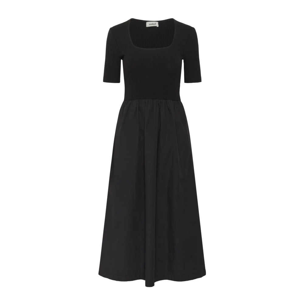 Soaked In Luxury Women's Black Phoebe Dress - Midi Dresses - 2XL - Dresses
