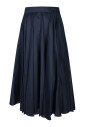 jupe-midi-plissee-bleue