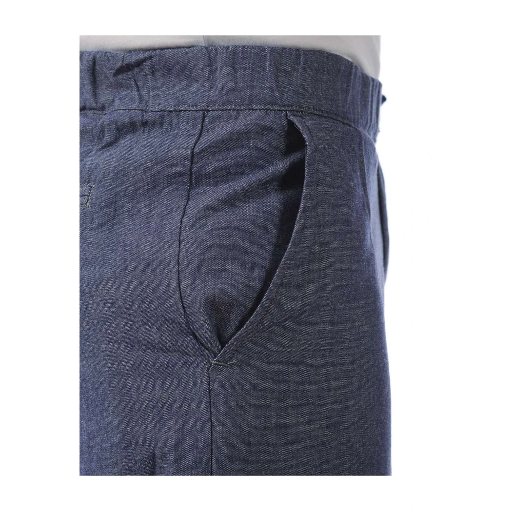 Daniele Alessandrini Katoenen Bermuda Saint Tropez Shorts Blue Heren