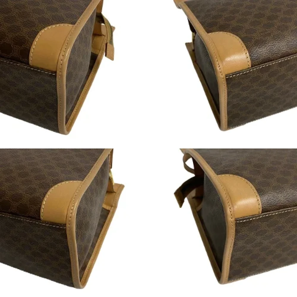 Celine Vintage Pre-owned Leather celine-bags Brown Dames