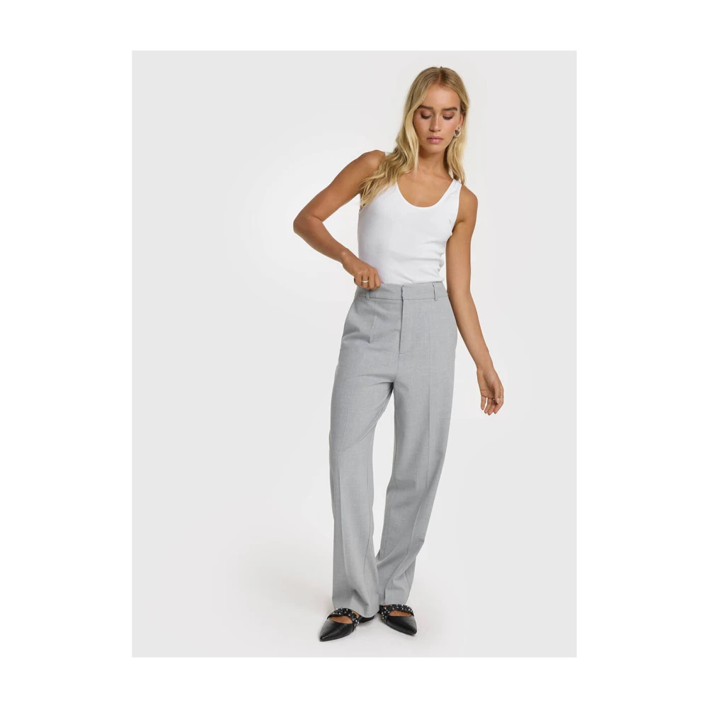 Alix The Label Foil Stripe Pants Gray Dames